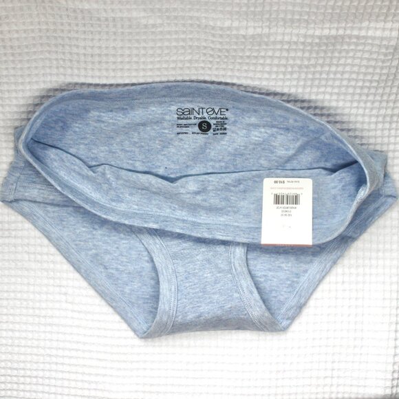 NWT Saint Eve Heather Light Blue Soft Cotton Hipster Panties Underwear Small - Picture 4 of 8